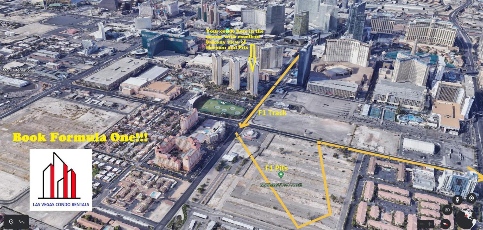 Mgm Signature-28-820 1Br 2Ba F1 Pits View Balcony Las Vegas Luaran gambar